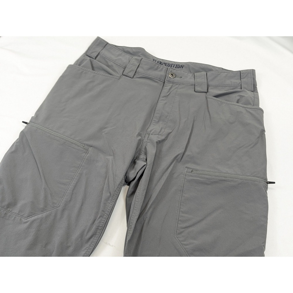 Duluth Pants Mens 36x30 Gray Flexpedition Standard Fit Cargo Outdoor Hike Camp